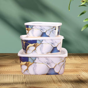3 Pcs Multicolor Ceramic Bowl Set – Elegant & Durable
