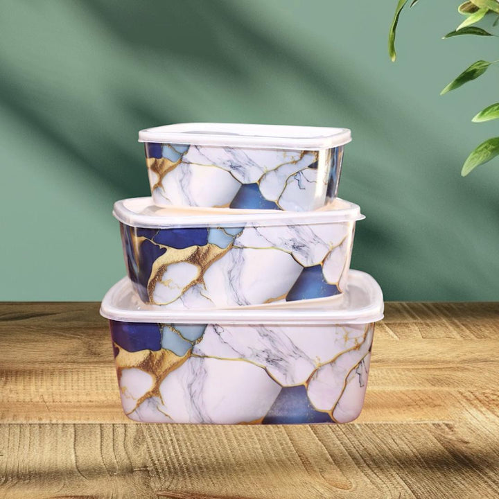 3 Pcs Multicolor Ceramic Bowl Set – Elegant & Durable
