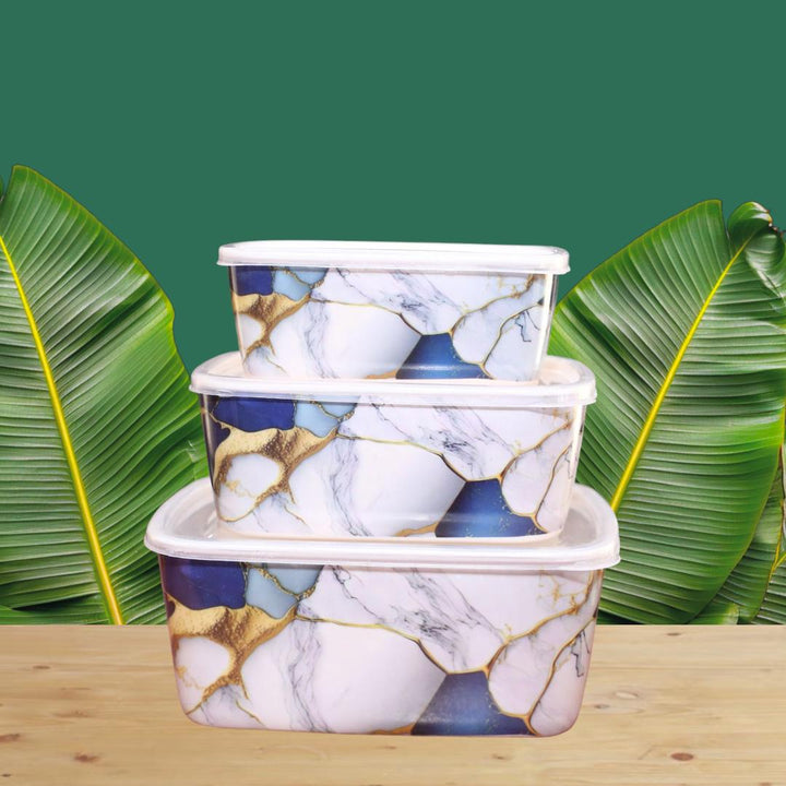 3 Pcs Multicolor Ceramic Bowl Set – Elegant & Durable