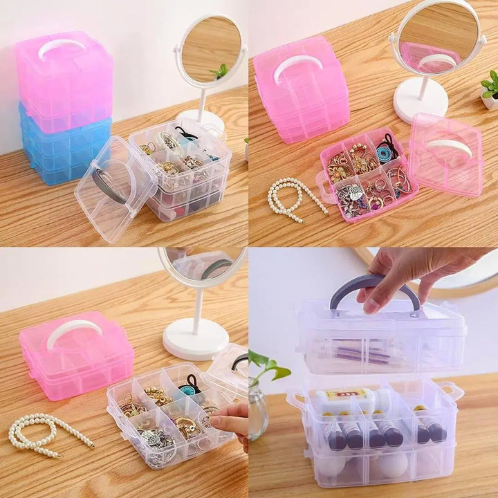 Stylish White Jewellery Box – Compact Organizer for Rings, Earrings & More